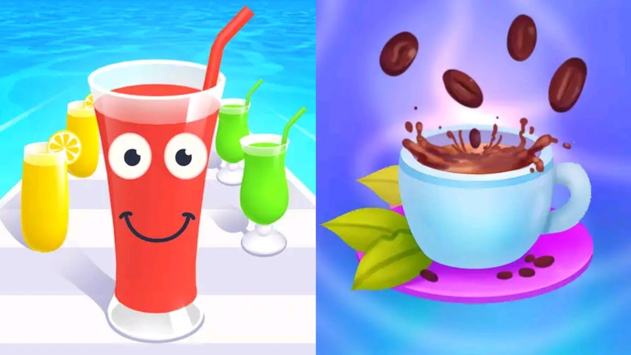 Juice Run VS Coffee Stack MAX LEVELS UNLOCKED SPEEDRUN Gameplay