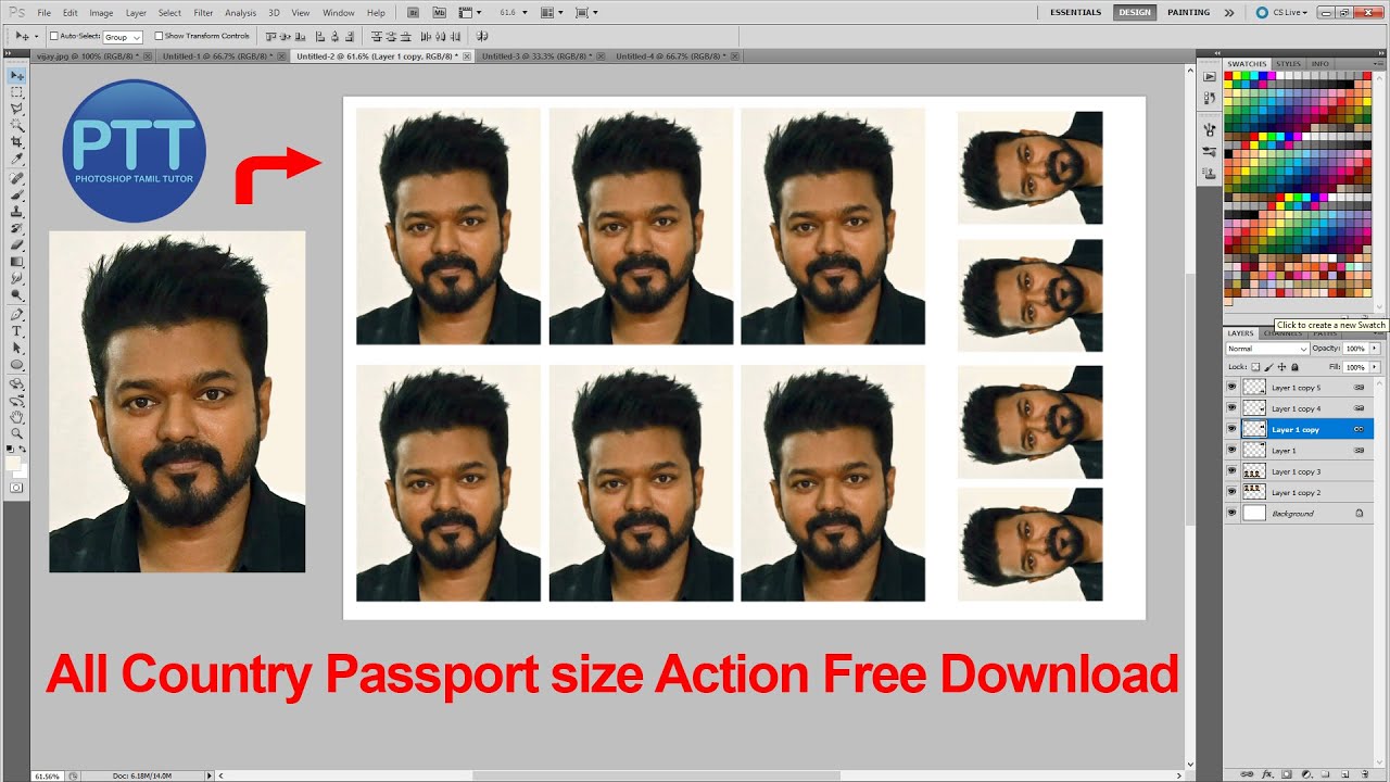1நொடியில் All Country Passport உருவாக்கிடலாம் | All Passport Size Photo Action Free Download