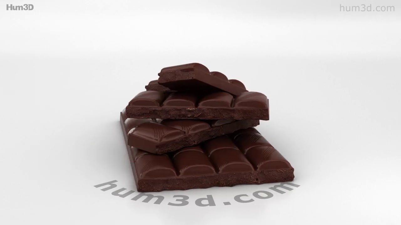 Chocolate Bar 3D model by 3DModels.org