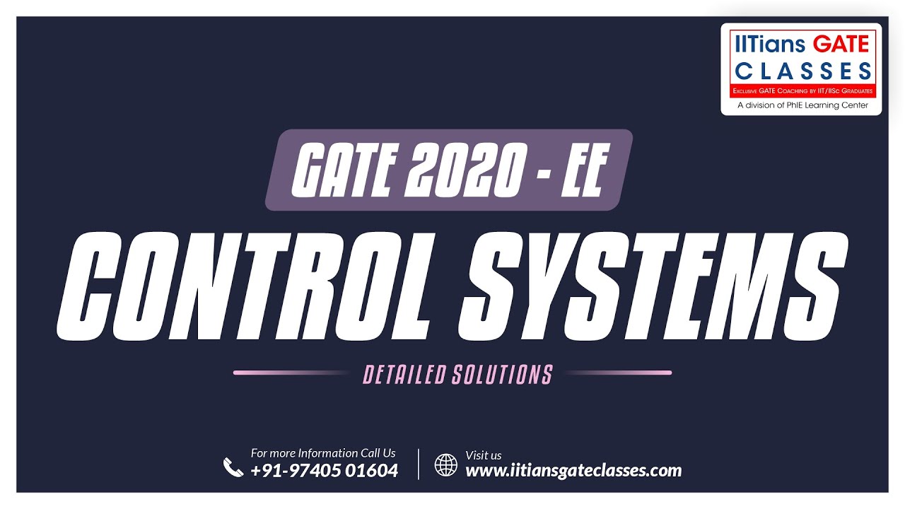 Control System | GATE 2021 EE Paper Solution | GATE Electrical Engineering Question Paper