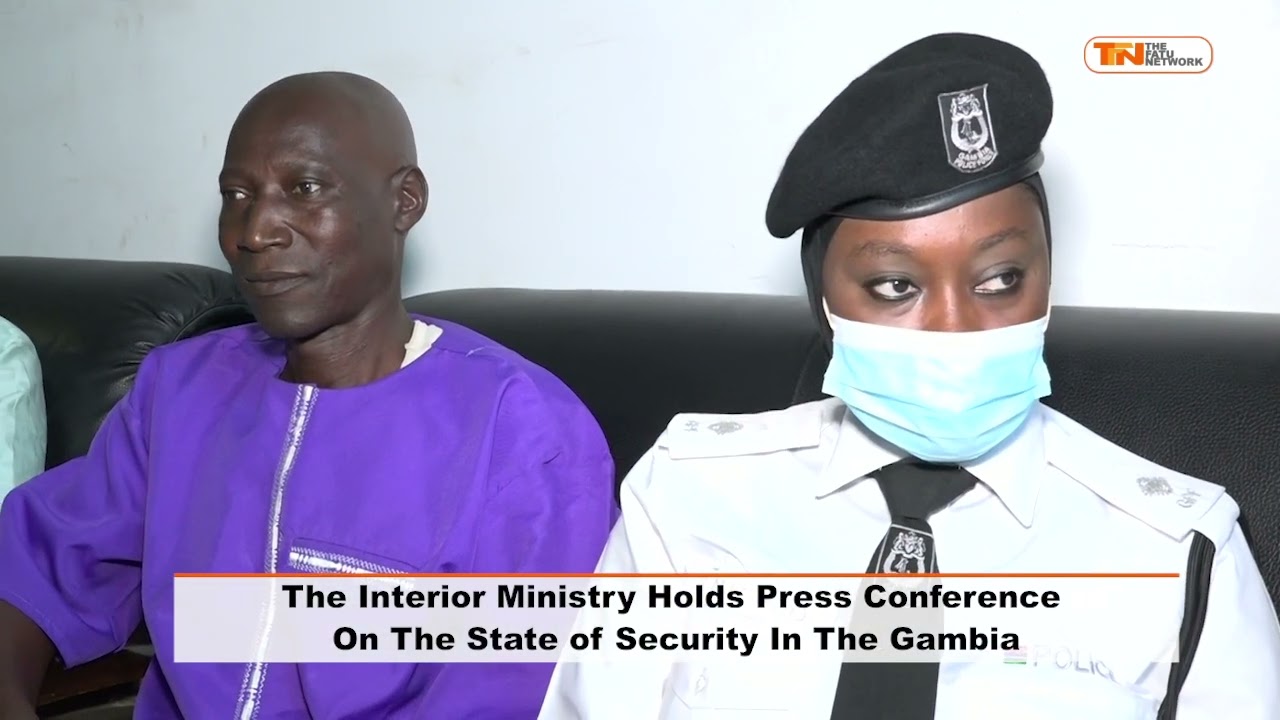 The Interior Ministry Holds Press Conference On The State of Security In The Gambia