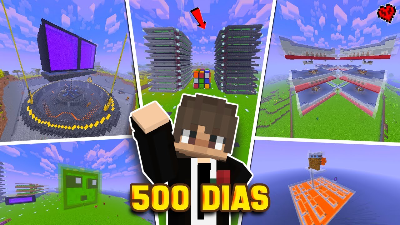 🔥SOBREVIVÍ 500 DíAS en MINECRAFT BEDROCK como JUGADOR TÉCNICO ✅