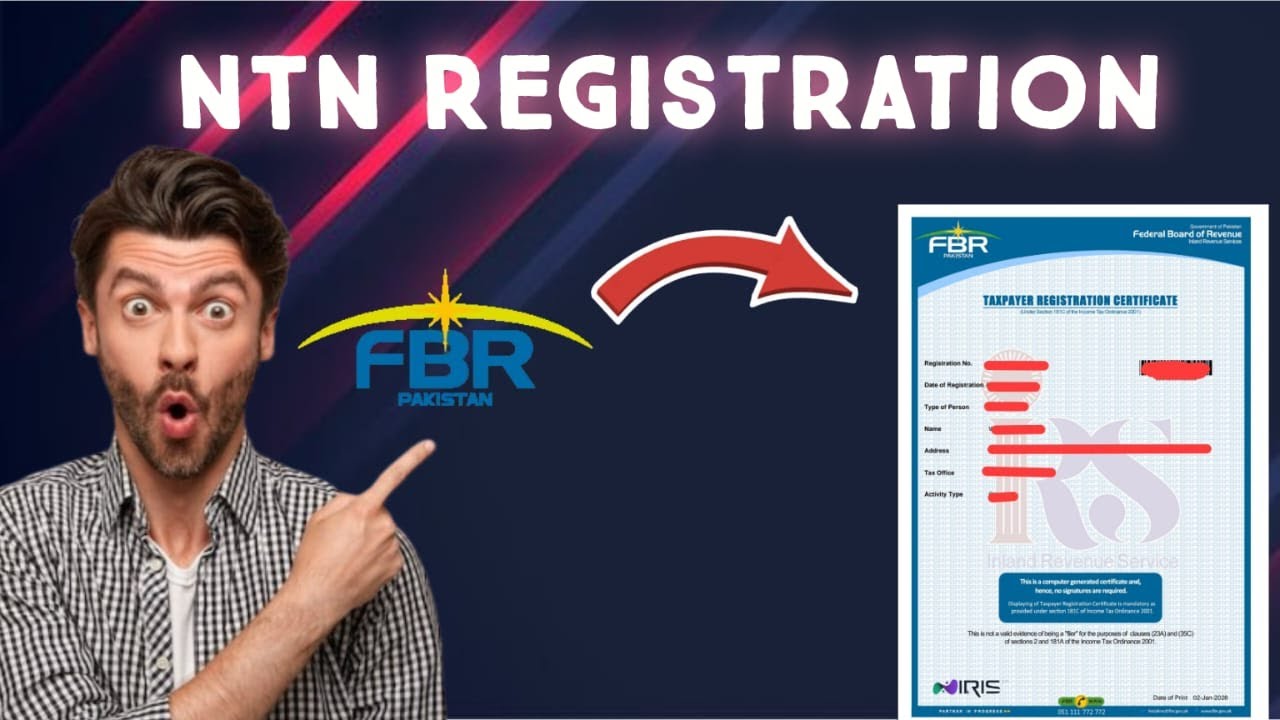 NTN Registration Online 2026 | How to Register NTN in Pakistan | FBR NTN 2026