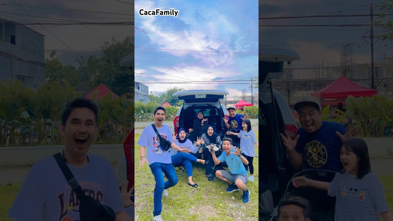 joget bareng bersama keluarga keripik kentang masboy & keluarga ombobguys #Cacafamily #shorts