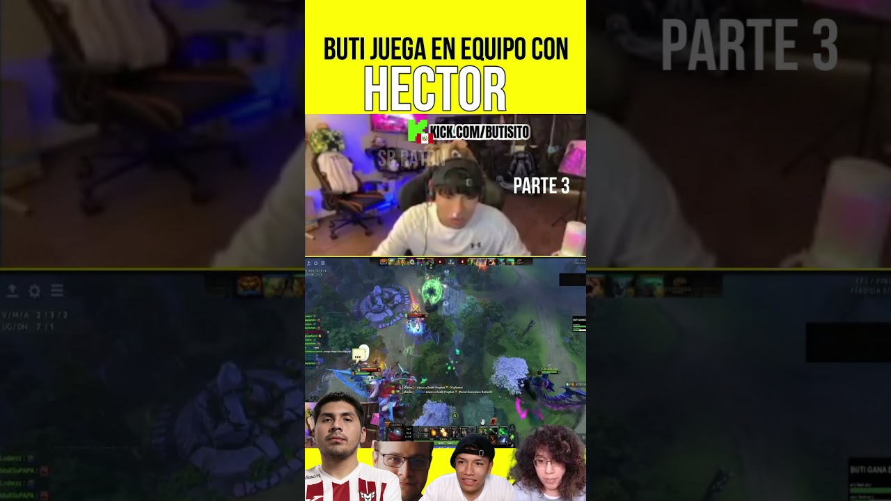 El dúo DINAMICO BUTI y K1 en DOTA haciendo EQUIPO 😎