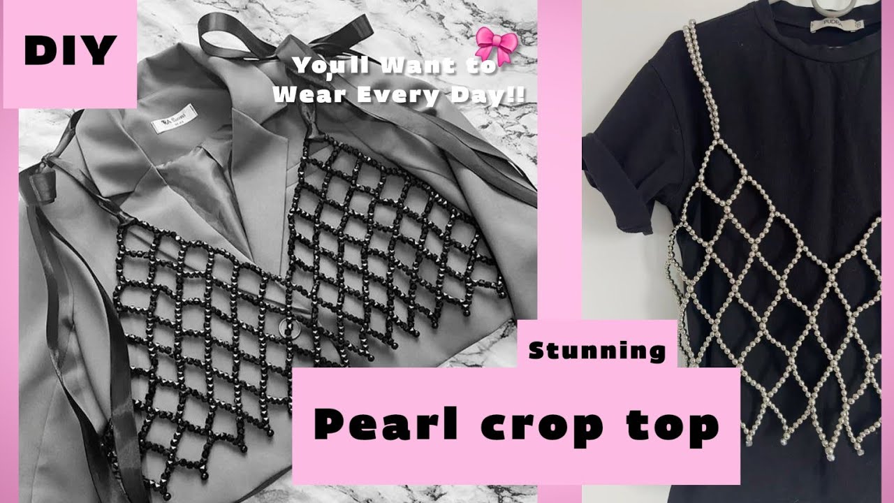 How to make beaded crop top tutorial 