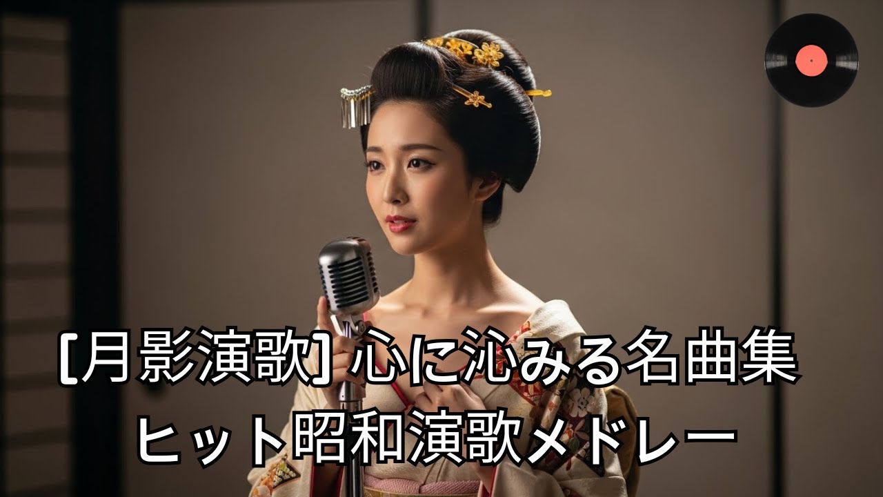 [月影演歌] 心に沁みる名曲 メドレー  ヒット予感の 昭和演歌セレクション  #日本語歌 #演歌 #トロット #昭和歌謡 #昔の歌 #レトロ歌謡 #懐かしの歌#昭和 #日本歌謡 #名曲 #歌謡曲