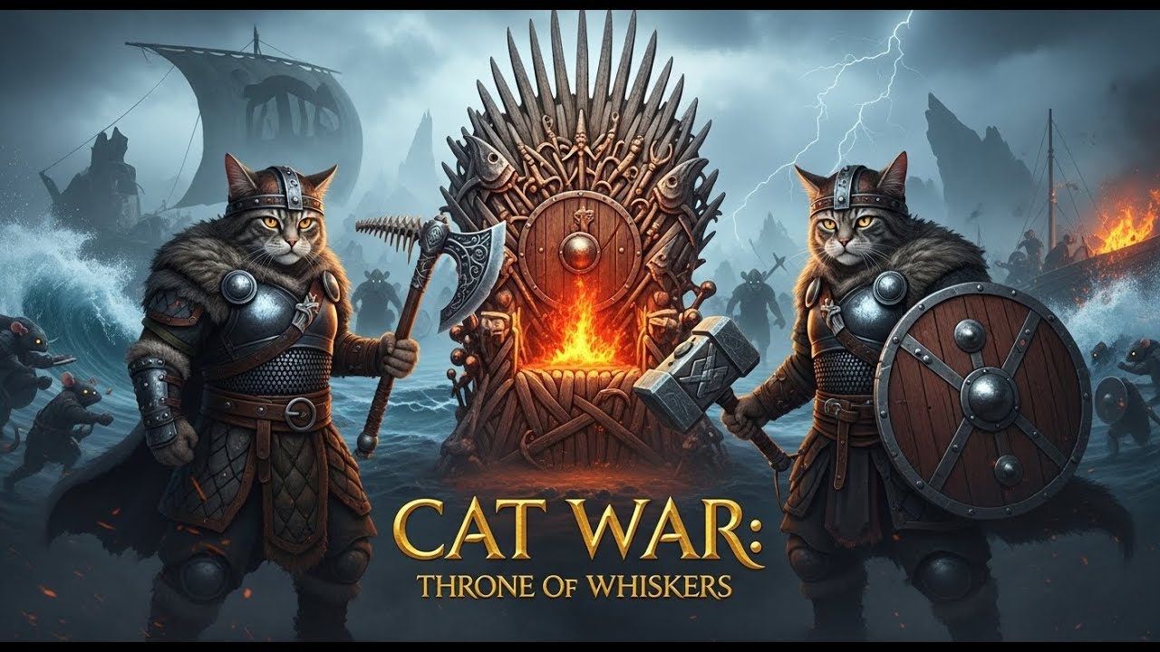 EPIC VIKING CAT BATTLE: DUEL OF BROTHERS. 