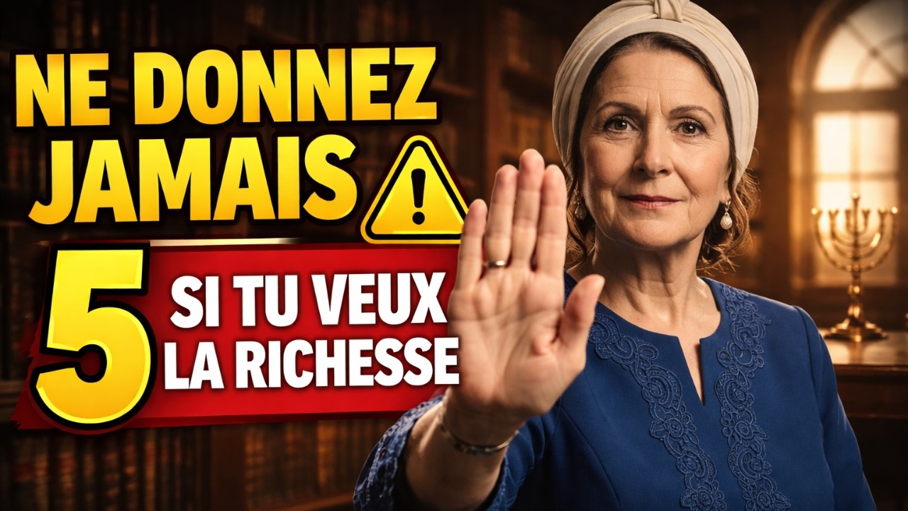 SI TU VEUX RÉUSSIR, NE DONNE JAMAIS CES 5 CHOSES (Secret Juif)