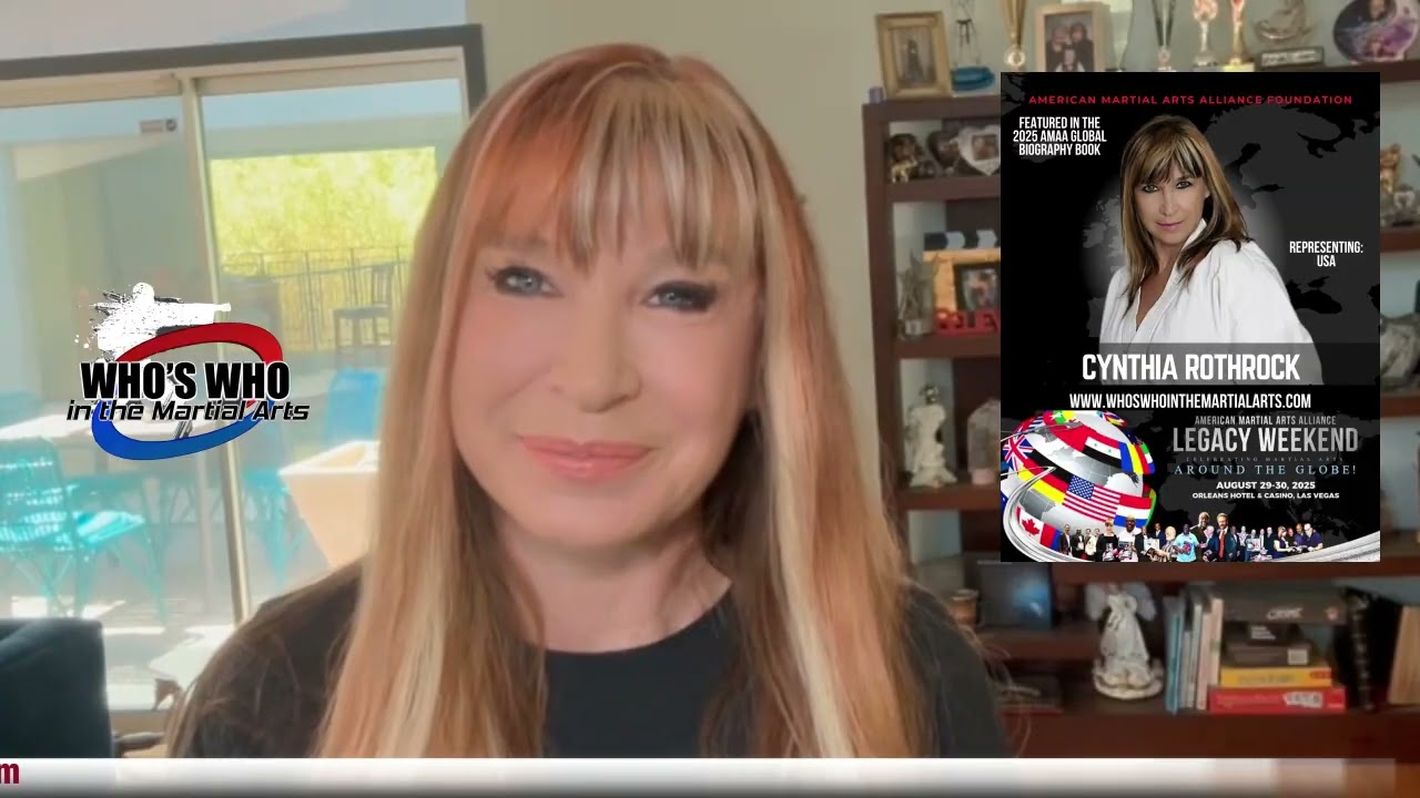 Cynthia Rothrock invites you to Las Vegas for the Who's Who in the Martial Arts Hall of Honor's