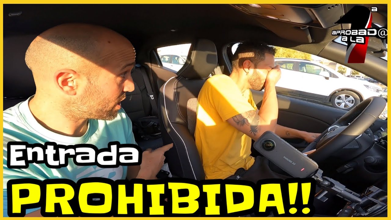 ⛔️Se mete en entrada PROHIBIDA y no se da cuenta…🔴 Simulacro examen CONDUCIR