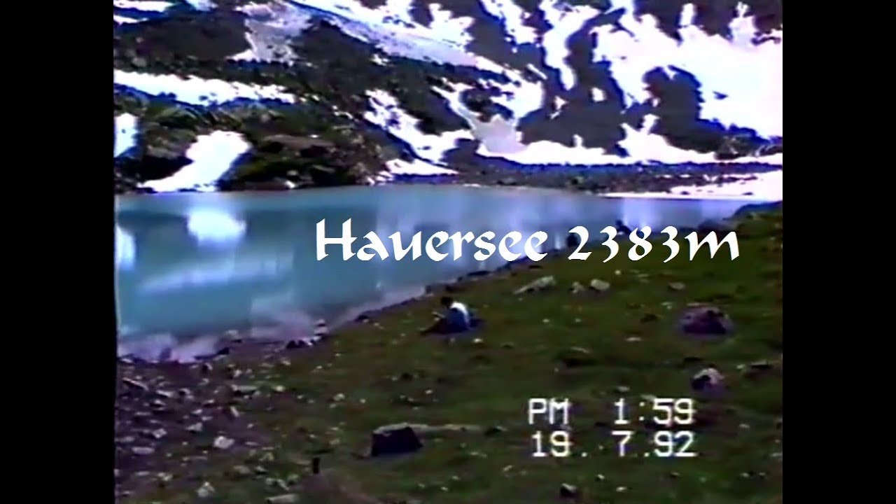 Wanderung zur Hauerseehütte 2383m hoch von Längenfeld 1992
