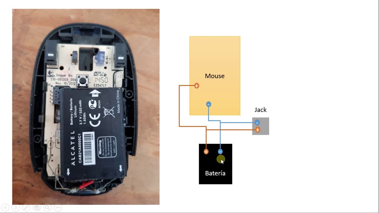 Convertir mouse inalámbrico en recargable.