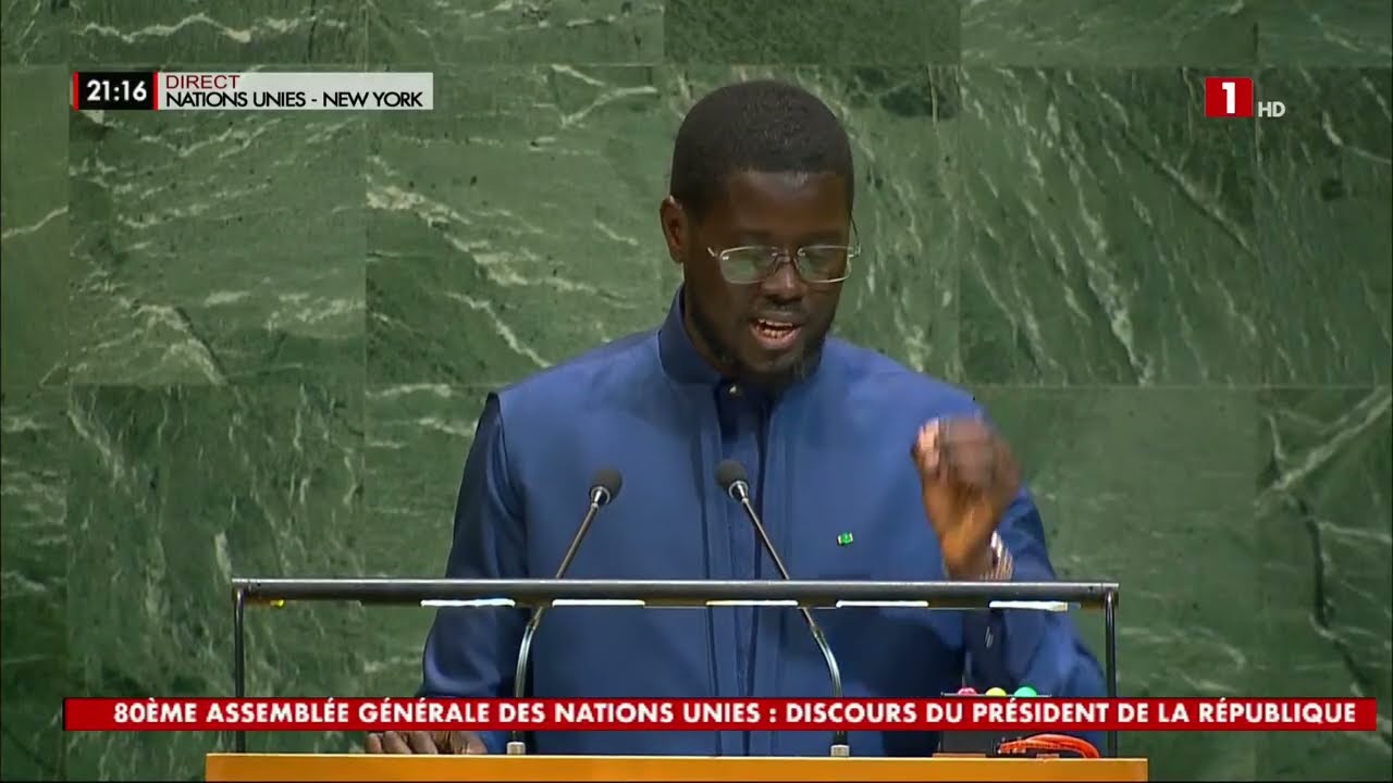80ÈME ASSEMBLÉE GÉNÉRALE DES NATIONS UNIES : DISCOURS DU PRÉSIDENT BASSIROU DIOMAYE FAYE