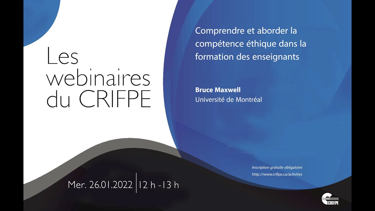 Comprendre et aborder la comp&eacute;tence &eacute;thique dans la formation des enseignants