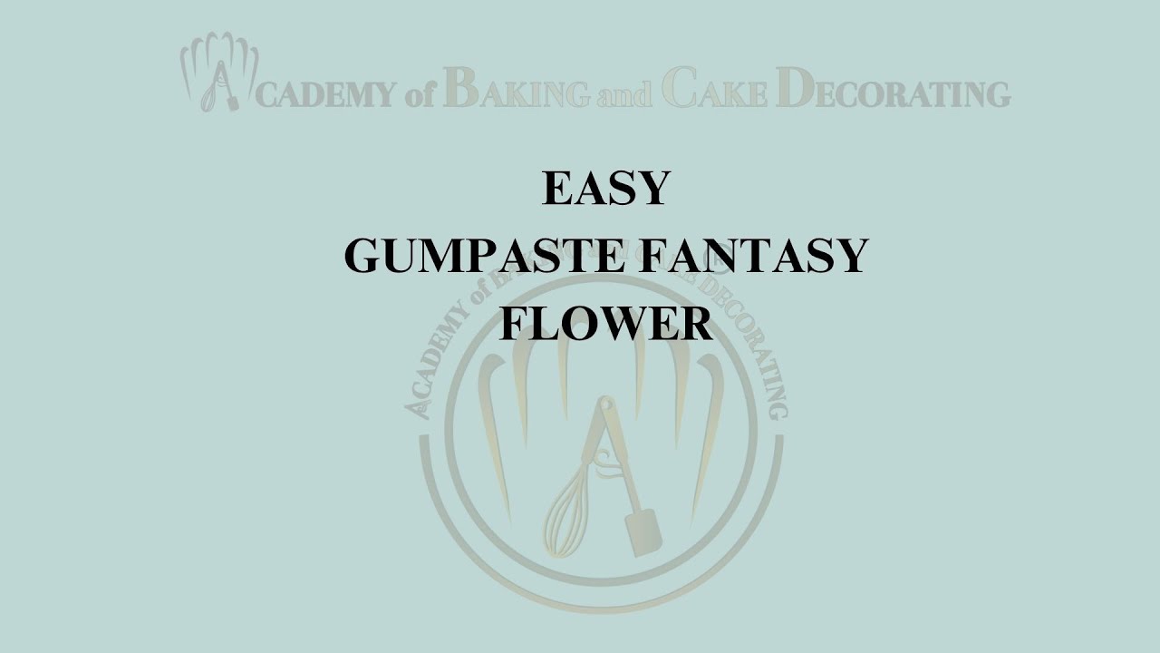 Easy gumpaste fantasy flower