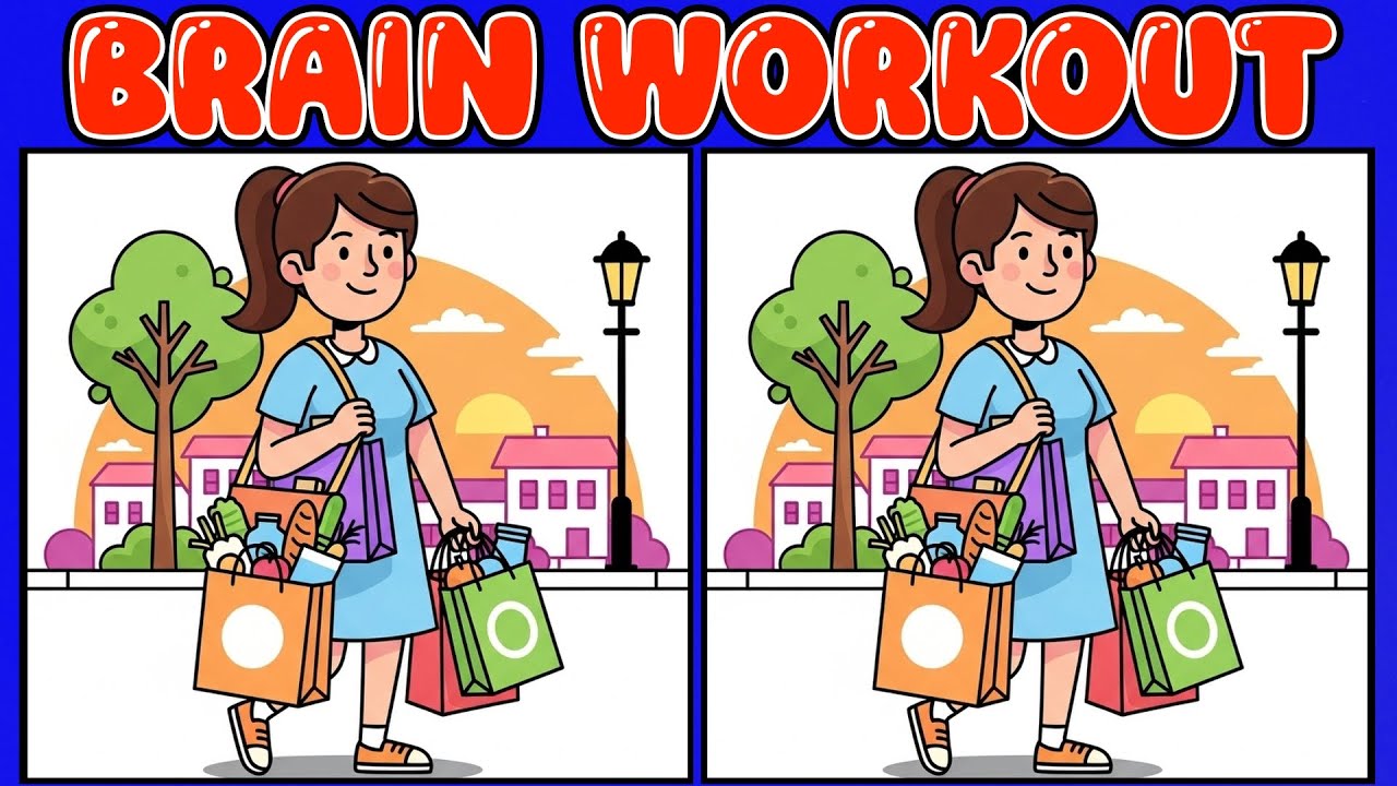 【Spot the Difference】🌈 Enhance Concentration in a 10-Minute Brain Workout!【Find the Difference】