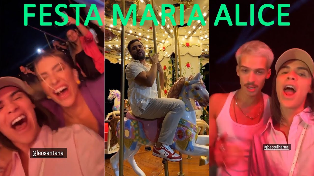 Rafa Uccman na festa da Maria Alice, filha da Virginia Fonseca e do Zé Felipe