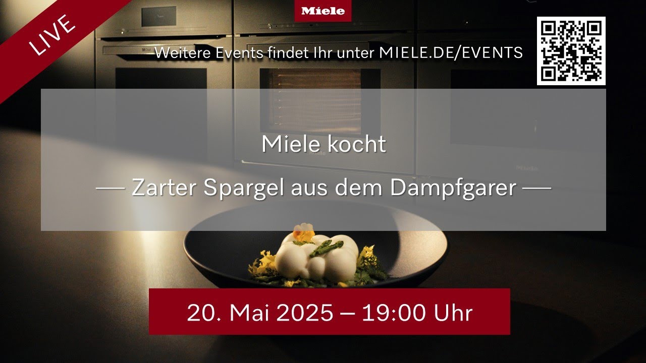 Miele kocht - Zarter Spargel aus dem Dampfgarer