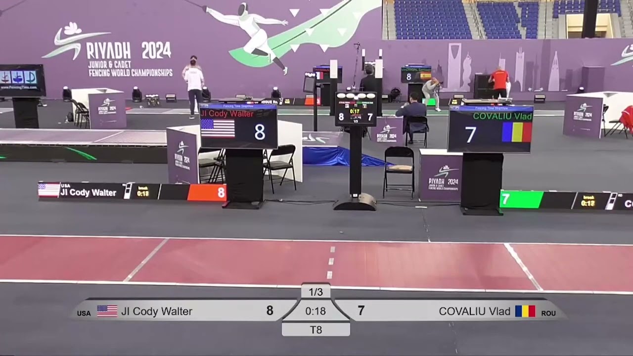 Riyadh World Championships 2024 JMS - L8 - Cody Ji USA v Vlad Covaliu ROU