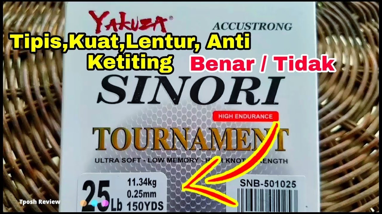 Review Senar Pancing Yakuza Sinori - Senar Tipis LBS nya Besar - Senar Tipis Dan Kuat
