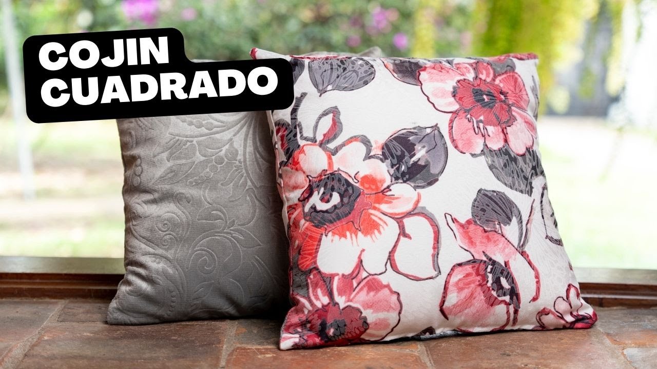 C&oacute;mo hacer coj&iacute;n cuadrado con cremallera F&Aacute;CIL DIY 2023