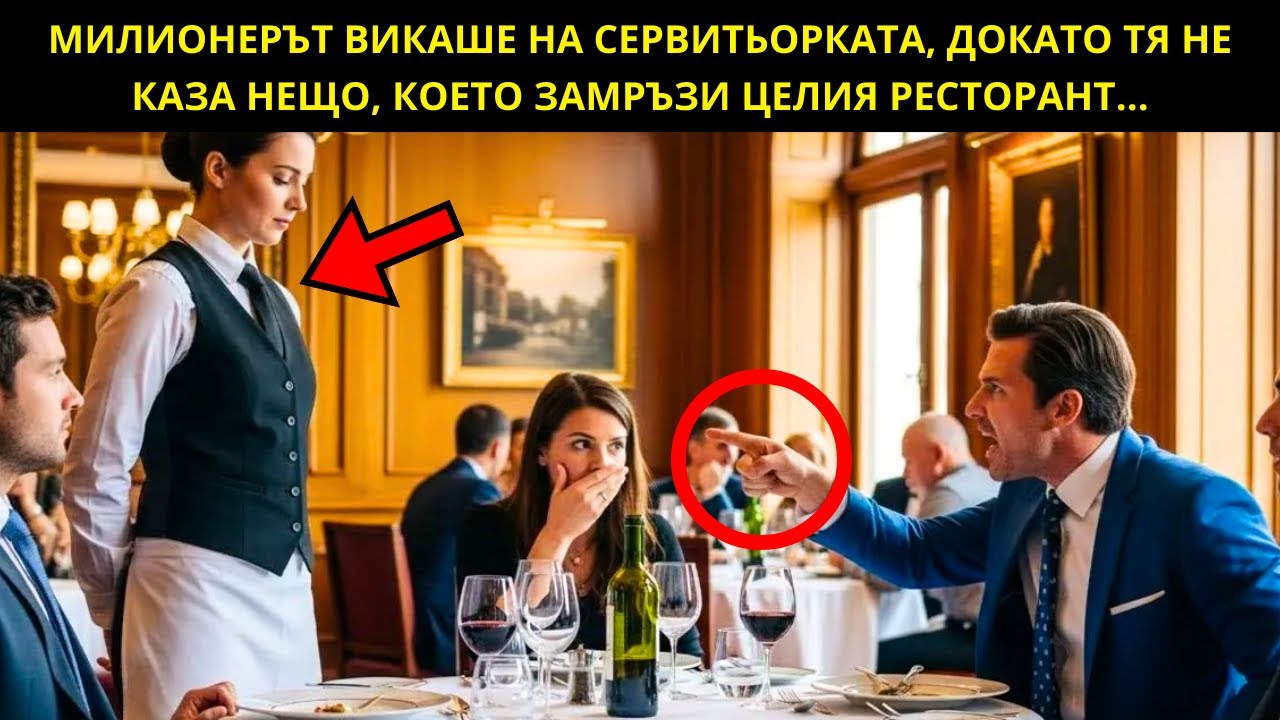 МИЛИОНЕРЪТ ВИКАШЕ НА СЕРВИТЬОРКАТА, НО ТЯ МУ ОТВЪРНА И ЦЕЛИЯТ РЕСТОРАНТ ЗАМРЪЗНА...