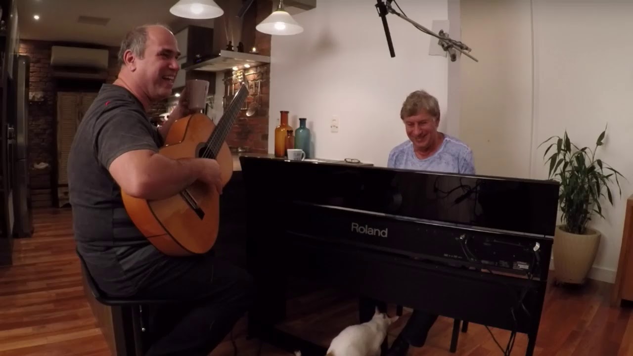 Preparando para gravar com Flávio Venturini!