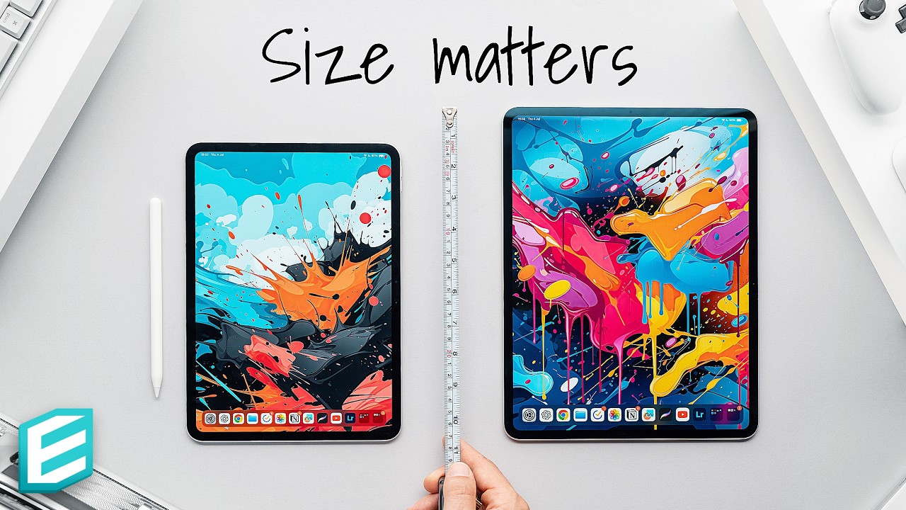11-дюймовый или 13-дюймовый iPad? Сравнение размеров Air и Pro 2024 #iPad