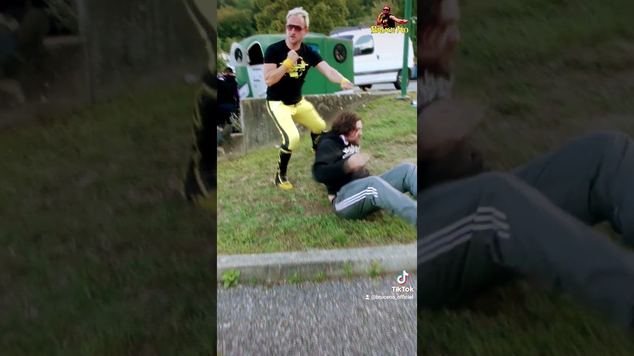 BRUCE NO, SE DEBARASSE DES ORDURES #bruceno #justicier
