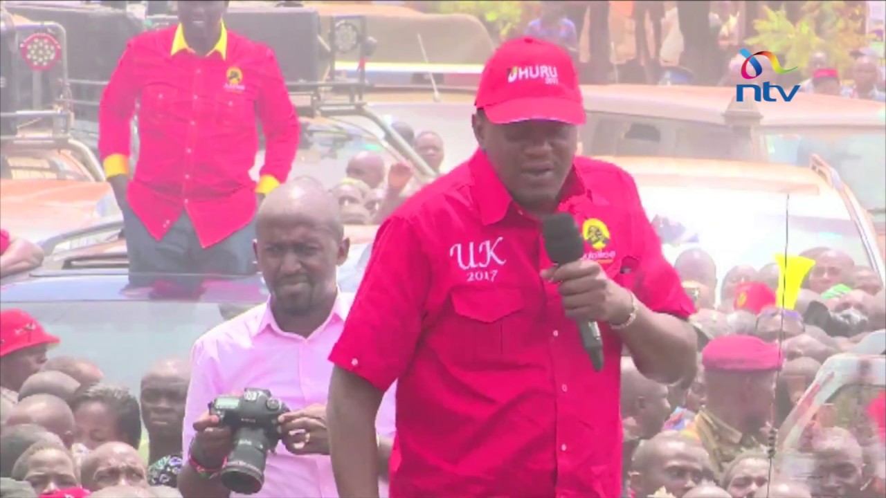 President Uhuru Kenyatta campaigns in Tharaka Nithi after manifesto launch