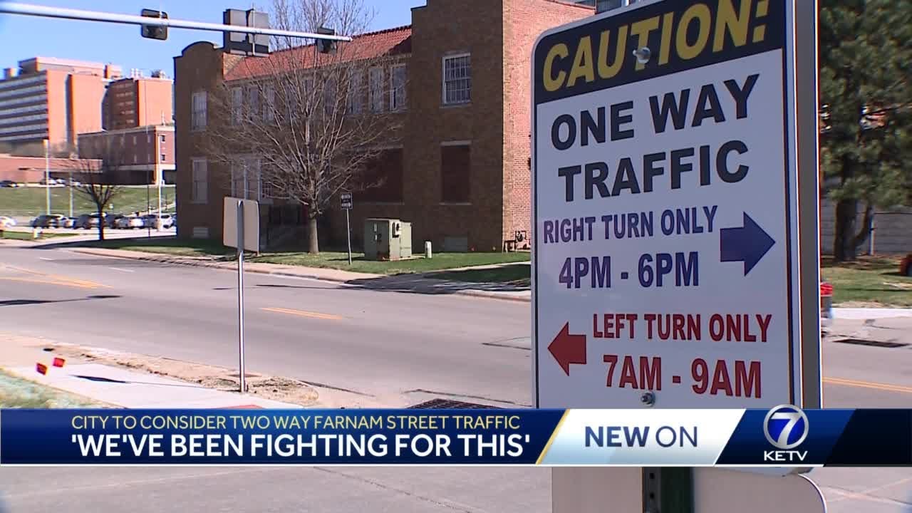 Neighbors excited as city says two-way traffic on Farnam is feasible