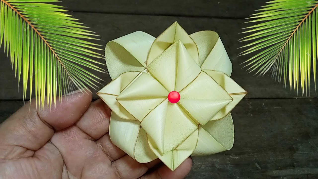 Flower coconut leaf