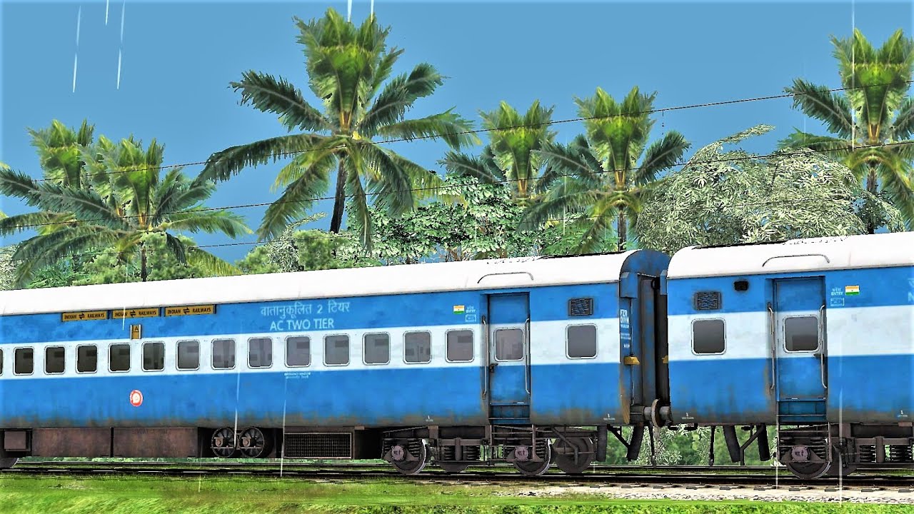 Full Monsoon Train Journey through Kerala | Railworks Train Simulator | Bharat Stream