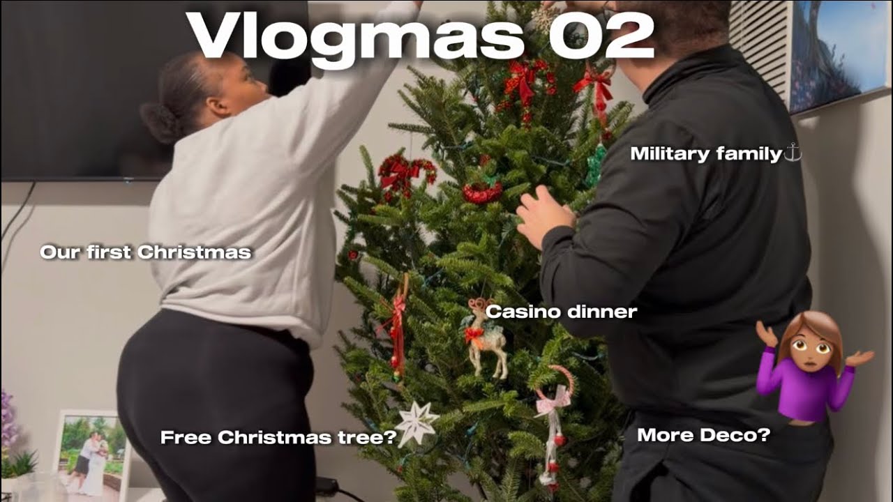  “Vlogmas Day 2🎄: The Military Gave Us Real Christmas Trees?! 😭🎄+ Casino & Home Depot Run”