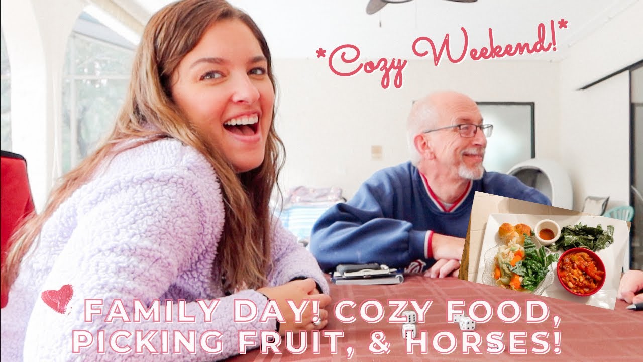 Family Day! | Cozy Food, Picking Fruit, & Horses