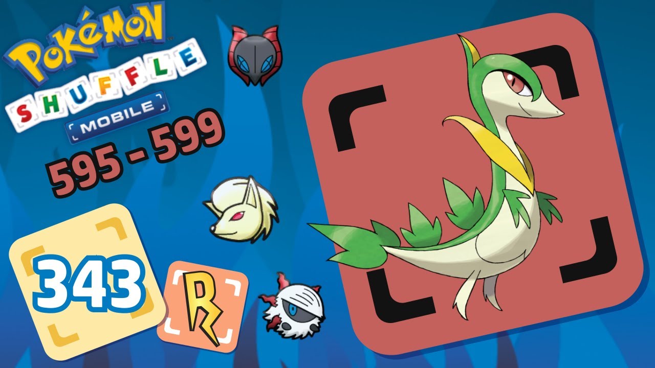 Pokémon Shuffle Mobile - Servine y más! [595-599]