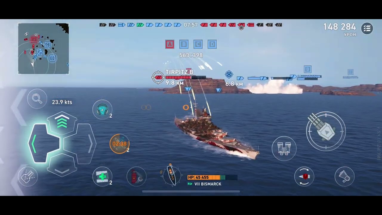 BISMARCK 241k DAMAGE WOWS MOBILE