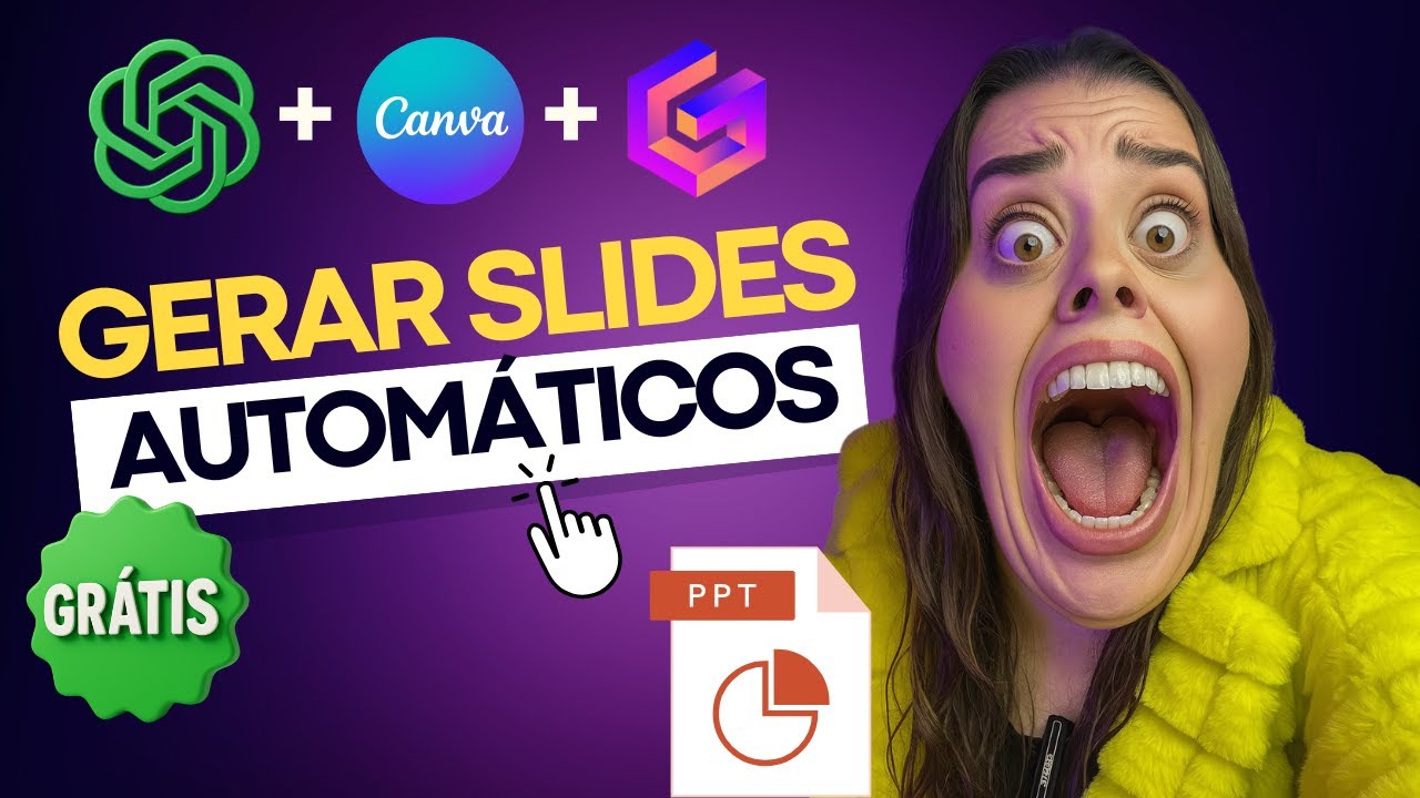 Como Criar Apresentação em Slides Automática com IA Grátis e Canva [Rápido e Fácil!] TUTORIAL 2025
