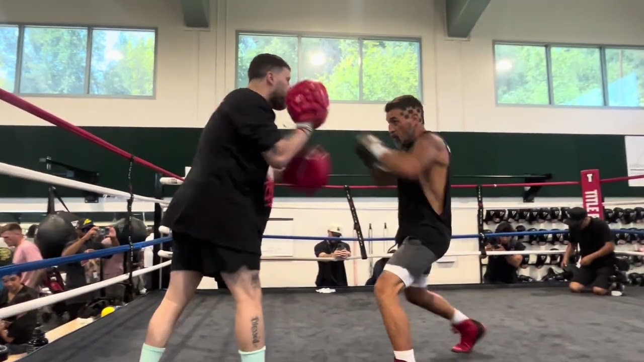 Dominic Salcido Hits the Mitts | Victor Ortiz Watches | BKB 56 Open Workout | BKB 56 Fight Week