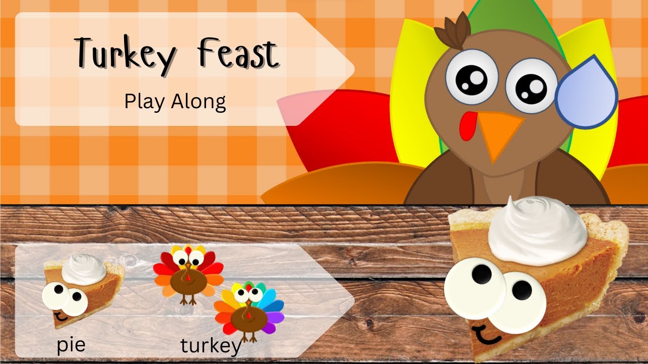 Turkey Feast :: Rhythm Play Along for Kindergarteners:: Elementary Thanksgiving Music Play Along