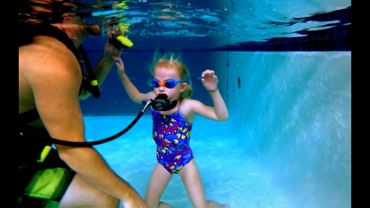 SCUBA diving first time for Elizabeth