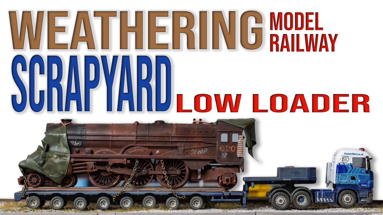 Scrapyard Relic Steam Loco on Low Loader | Weathering Model Railway