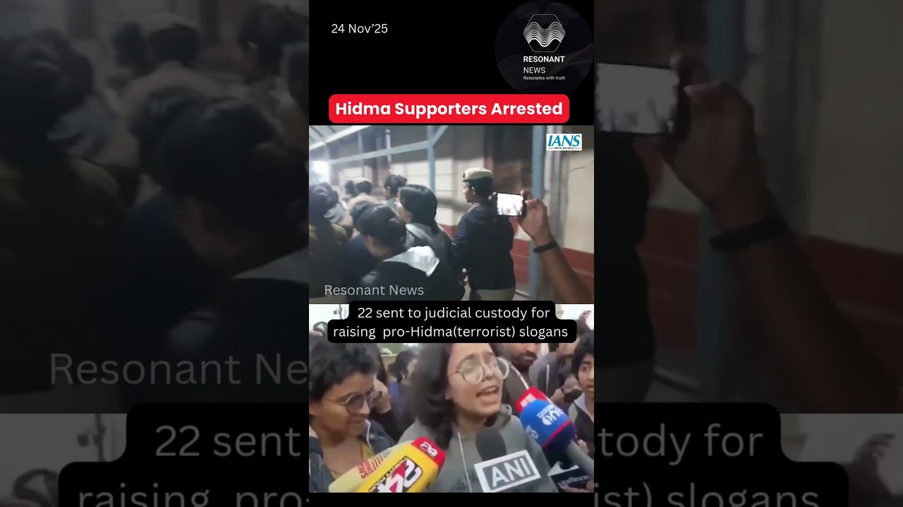 🔴22 sent to judicial custody for raising pro-Hidma slogans-- 2 FIRs registered