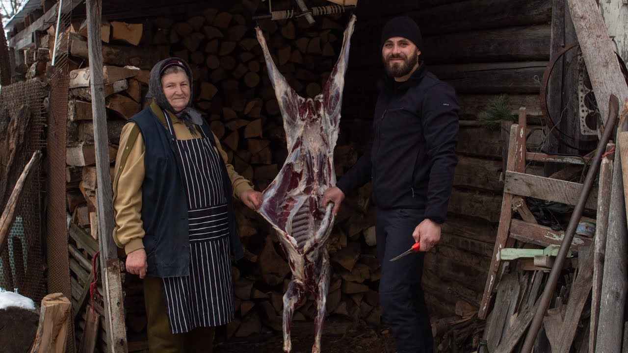 Разделка козлятины и приготовление в ДЕРЕВЕНСКОМ СТИЛЕ.🐐🍖Идеальный маринад для КОЗЫ.