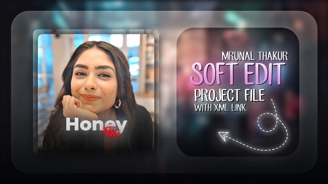 ALIGHT MOTION PRESET | AE INSPIRED EDIT | SOFT EDIT | MRUNAL THAKUR 💜 | FREE PROJECT FILE | PRESET
