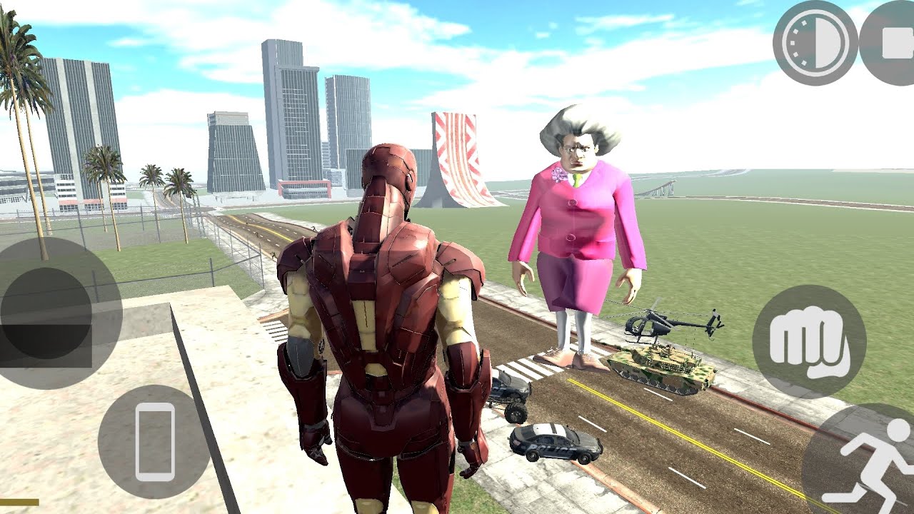 The iron-man vs Scary teacher and zombie army || Indian bike driving 3d game 