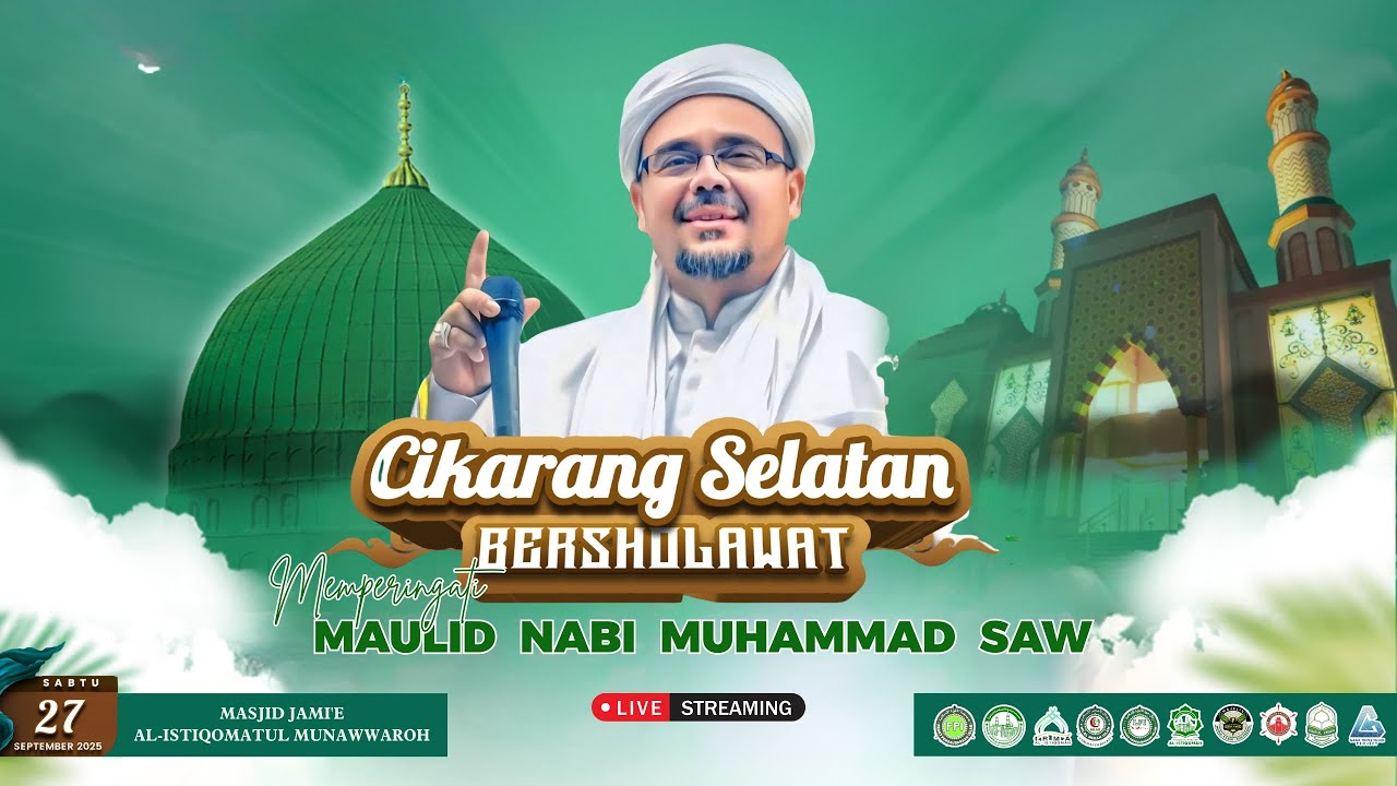 🔴[LIVE] CIKARANG SELATAN BERSHALAWAT | AL HABIB MUHAMMAD RIZIEQ SYIHAB  | SABTU 27 SEPT 2025