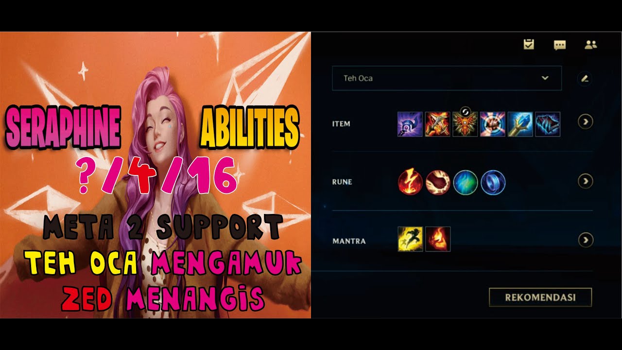 SERAPHINE MIDLANE ?? Build & Rune ?? LEAGUE OF LEGENDS : WILD RIFT