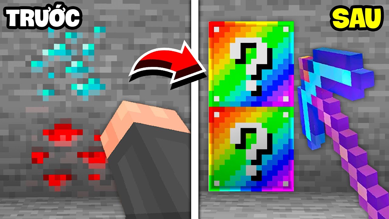 Minecraft nhưng Khoáng Sản là LUCKY BLOCK